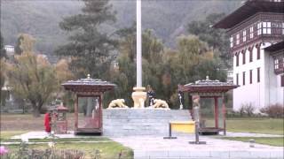 Tashichho Dzong Flag Lowering Ceremony