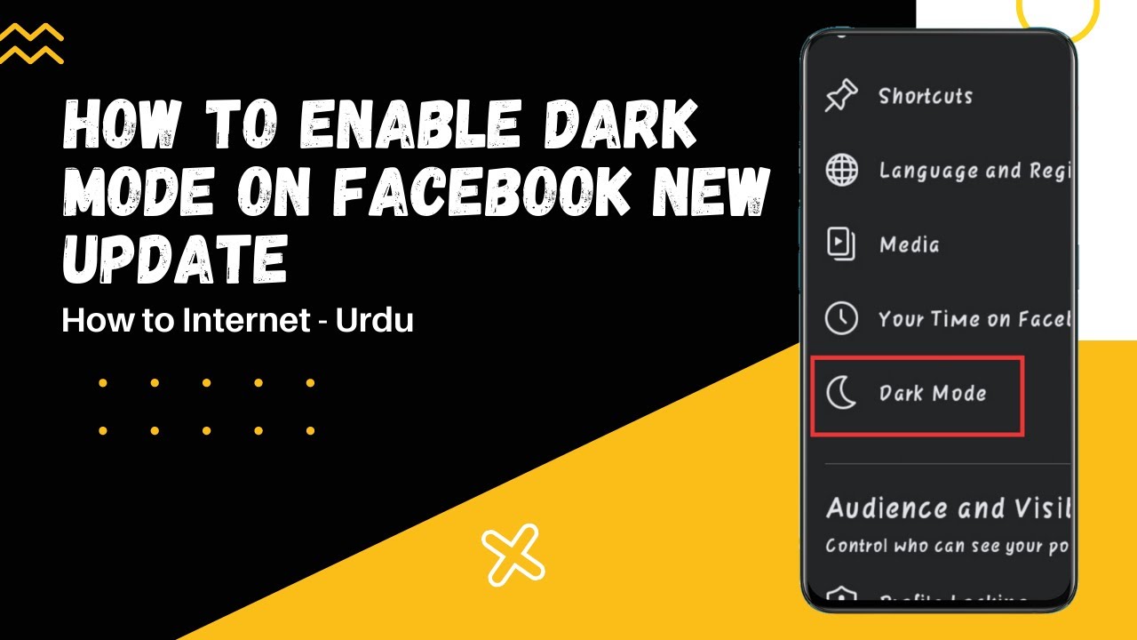 How To Enable Dark Mode On Facebook 2021 | Facebook Ma Dark Mode Kaise ...