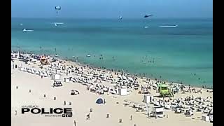 shows helicopter crash in Miami Beach