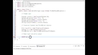 Read, Process, and Write Files (Java)