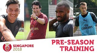 WOW, IT'S HOT!  Arsenal stars train in Singapore | #AFCTour2018