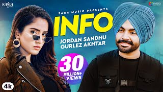Jordan Sandhu - INFO | Gurlez Akhtar | Snappy | Rav Hanjra | Latest Punjabi Song 2020 | Saga Music