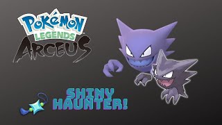 寶可夢 阿爾宙斯 色違鬼斯通 shiny haunter  in pokemon legends arceus 色違Ep12