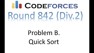 Problem B. Quick Sort | Codeforces