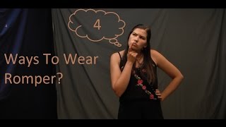 Four Ways to Wear your Romper for Fall