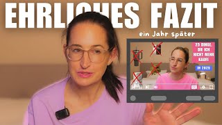 NO BUY LISTE 2025 - warum es (teilweise) nicht geklappt hat | Clean Elizabeth