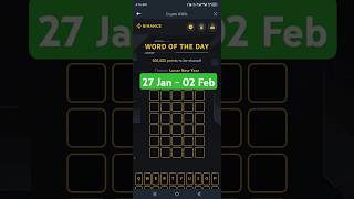 binance word of the day answer today | 5 Letter | word of the day binance today Theme Lunar New Year