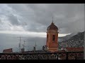 time lapse from roquebrune towards monaco on a cloudy day