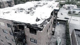 2 Days After Des Plaines Fire At The Landings | Drone Video