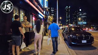 North York at Night on Yonge Street | Toronto Summer Walk