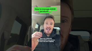 How to manage ADHD paralysis 🧠 #adhd #adhdsupport