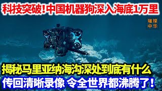 揭秘：马里亚纳海沟深处到底有什么？中国无人机深入1万米传回实时清晰录像，画面下惊人一幕令全世界都沸腾了！#潜水 #无人机 #大疆