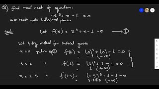 Secant method in numerical methods example 2