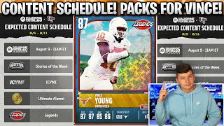 CUT CONTENT SCHEDULE! HUGE PACK OPENING FOR LTD VINCE YOUNG!