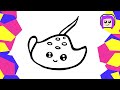 Doodle a Stingray | How to Draw a Stingray Easy