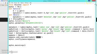061 Learn python and ruby programming:- Adding menubar