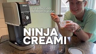 Ninja Creami Deluxe: see a demonstration of the creamicinno Frappuccino frozen coffee drink ☕️