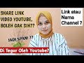 membagikan link video youtube ke media sosial