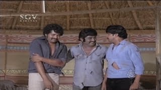 Vajramuni Happy to see Tiger Prabhakar \u0026 Srinath Together | Garuda Rekhe Movie Super Scenes