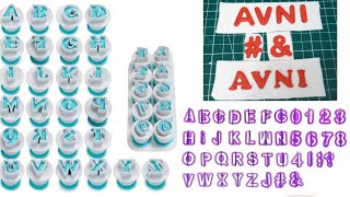 Alphabet Letter Cutters with tips \u0026 tricks for fondant work | Alphabet \u0026 number cutters for fondant