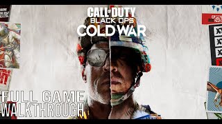 CALL OF DUTY BLACK OPS COLD WAR Full Game Walkthrough - No Commentary (CoD Black Ops Cold War)
