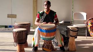 African Djembe 3 with Vado Diomande Kotchegna at the Sawah African Drum \u0026 Dance Festival on 6.4.2021