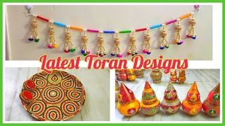 fancy toran ki designs|side torana|Fancy kalash designs|aarti plates|moti toran 2021|pooja plates|