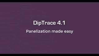 Panelization overview 4.1