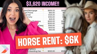 Spends $$$ on a HORSE! | Millennial Real Life Budget Review Ep. 27