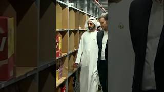 Sheikh Mohammed Bin Rashid Al Maktoum Visits Amazon Warehouse \u0026 Office #faz3 #fazza #amazon #dubai