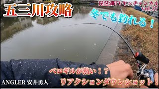 【バス釣り】五三川攻略！今度は浮く！？プロト！エラストマーモデルのベローズギルのリアクションダウンショット炸裂！