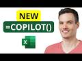 Excel Just Got Smarter — Meet the NEW =COPILOT() Function