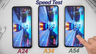 Speed Test: Samsung Galaxy A24 vs A34 vs A54 Comparison!
