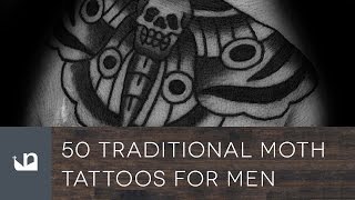 50 Traditional Moth Tattoos For Men