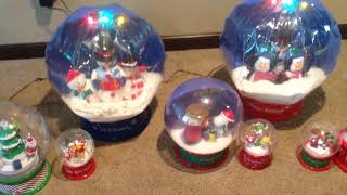 My Gemmy snow globe collection version 2