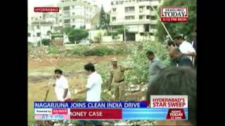 Telugu star Nagarjuna joins clean india drive