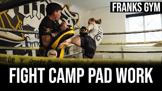 Fight Camp Pad Work at Franks Gym Manchester