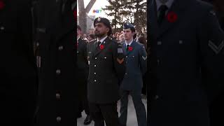 Remembrance Day at Edmonton's Calder Cenotaph