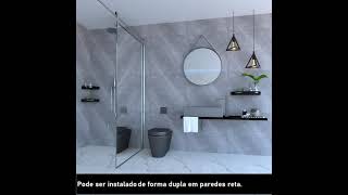 Suporte Porta Shampoo Para Banheiro De Canto Inox