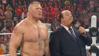 Stephanie McMahon confronts Brock Lesnar & Paul Heyman -WWE RAW 3/30/15 #WWERAW