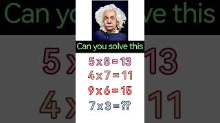 Can you solve this??  Challenge🔥#alberteinstein #shorts #trending #viral #math #mathematics #maths