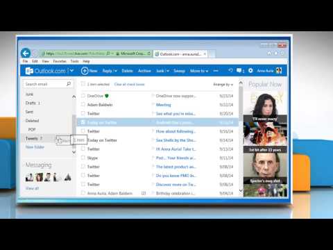 How to move an email message to a folder in Outlook.com How to move an email message to a folder in Outlook.com