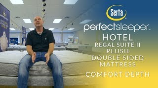 Serta Perfect Sleeper Hotel Regal Suite II Plush Double Sided Mattress Comfort Depth 3