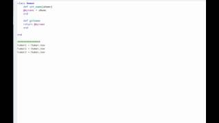 Ruby Programming Tutorial: Part 2 - Classes, Methods, Objects