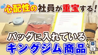 【キングジム社員のバッグの中身】心配性な社員が持ち歩くキングジムグッズをご紹介！ゴミ箱ポーチ「ホルポ」やエコバッグ「サットン」などバッグの整理におすすめなアイテムを一挙紹介｜キングジム