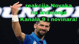 NOVAK ĐOKOVIĆ reakcija Novaka na izvinjenje Kanala 9 i novinara! novak djokovic