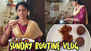 Sunday Routine Vlog Telugu మా ఇంటిలో సండే రొటీన్  Feel Good Meenakumari Routine Sunday