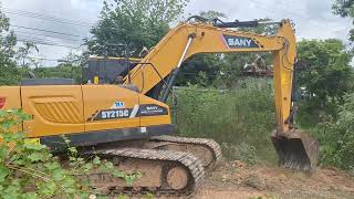 รีวิวรถขุด SANY SY215C SUPER ACE งานเคลียริ่งขยายถนน 8000 ชม.ยังแจ๋ว excavator