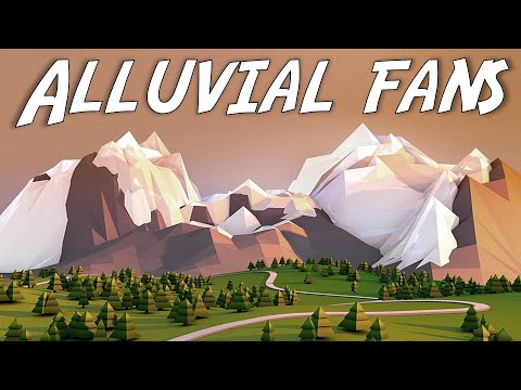 What causes alluvial fan?