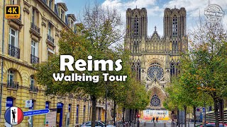 🇫🇷 REIMS Walking Tour - From the Majestic Cathedral to Hidden Gems! 4k60fps